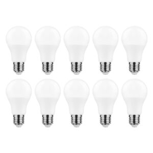 Modee E27 LED Lamp 13W - 1350lm - 4000K - Neutraal Wit - LED Globe A65 - Vervangt 91W Halogeen Gloeilamp - 10 stuks