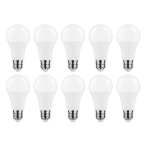 Modee E27 LED Lamp 13W - 1350lm - 6000K - Daglicht Wit - LED Globe A65 - Vervangt 91W Halogeen Gloeilamp - 10 stuks