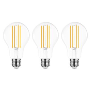 Modee E27 LED Lamp 17W - 2452lm - 2700K - Warm Wit - LED Filament Globe A70 - Vervangt 150W Halogeen Gloeilamp - 3 stuks