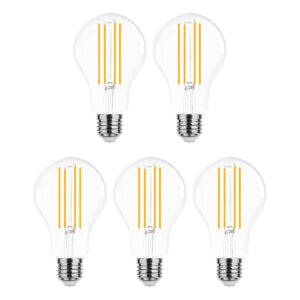 Modee E27 LED Lamp 17W - 2452lm - 2700K - Warm Wit - LED Filament Globe A70 - Vervangt 150W Halogeen Gloeilamp - 5 stuks