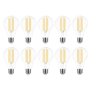 Modee E27 LED Lamp 17W - 2452lm - 4000K - Neutraal Wit - LED Filament Globe A70 - Vervangt 150W Halogeen Gloeilamp - 10 stuks