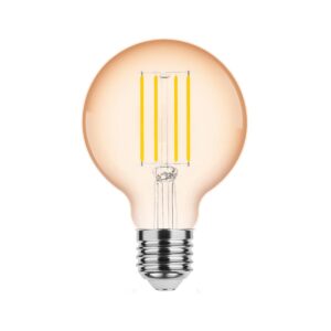 Modee E27 LED Lamp 4W - 360lm - 1800K - Warm Wit - LED Filament Amber Globe G80 - Vervangt 33W Halogeen Gloeilamp