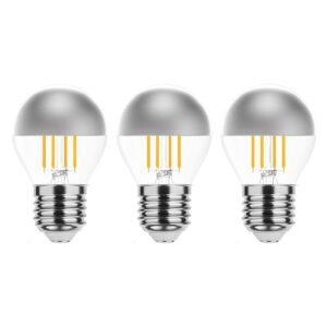 Modee E27 LED Lamp 4W - 400lm - 2700K - Warm Wit - LED Filament Globe Mini P45 Kopspiegellamp - Vervangt 40W Halogeen Gloeilamp - 3 stuks