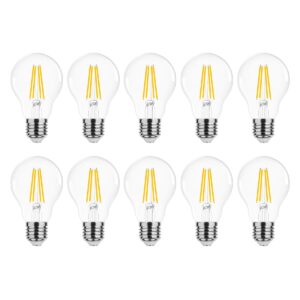Modee E27 LED Lamp 4W - 470lm - 2700K - Warm Wit - LED Filament Globe A60 - Vervangt 40W Halogeen Gloeilamp -10 stuks