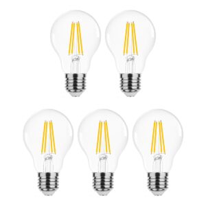 Modee E27 LED Lamp 4W - 470lm - 4000K - Neutraal Wit - LED Filament Globe A60 - Vervangt 40W Halogeen Gloeilamp - 5 stuks