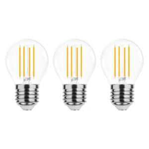 Modee E27 LED Lamp 4W - 470lm - 4000K - Neutraal Wit - LED Filament Globe Mini P45 - Vervangt 40W Halogeen Gloeilamp - 3 stuks