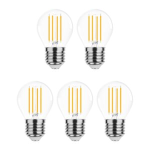 Modee E27 LED Lamp 4W - 470lm - 4000K - Neutraal Wit - LED Filament Globe Mini P45 - Vervangt 40W Halogeen Gloeilamp - 5 stuks