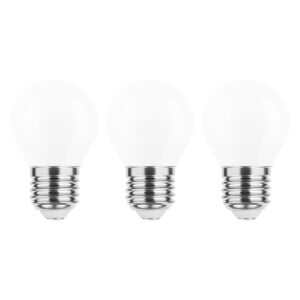 Modee E27 LED Lamp 7W - 680lm - 4000K - Neutraal Wit - LED Filament Melkglas Globe Mini P45 - Vervangt 50W Halogeen Gloeilamp - 3 stuks