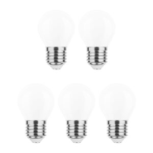 Modee E27 LED Lamp 7W - 680lm - 4000K - Neutraal Wit - LED Filament Melkglas Globe Mini P45 - Vervangt 50W Halogeen Gloeilamp - 5 stuks