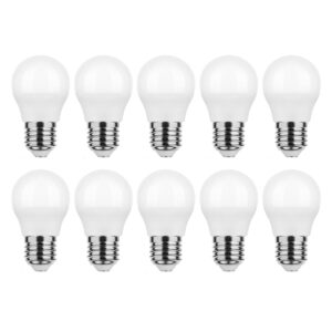 Modee E27 LED Lamp 7W - 700lm - 4000K - Neutraal Wit - LED Globe Mini P45 - Vervangt 54W Halogeen Gloeilamp - 10 stuks
