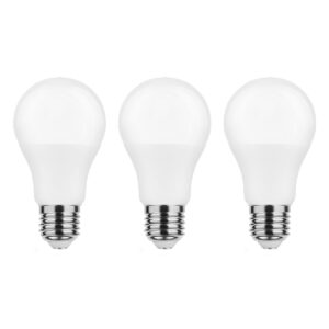 Modee E27 LED Lamp 8.5W - 806lm - 6000K - Daglicht Wit - LED Globe A60 - Vervangt 60W Halogeen Gloeilamp - 3 stuks
