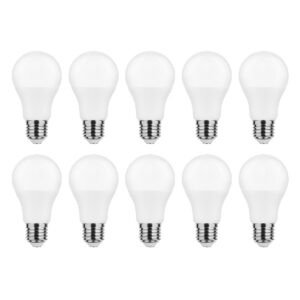 Modee E27 LED Lamp 8.8W Dag/Nacht Sensor - 806lm - 4000K - Neutraal Wit - Globe A60 - Vervangt 60W Halogeen Gloeilamp - 10 stuks