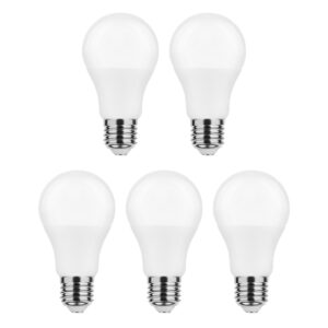Modee E27 LED Lamp 8.8W Dag/Nacht Sensor - 806lm - 4000K - Neutraal Wit - Globe A60 - Vervangt 60W Halogeen Gloeilamp - 5 stuks