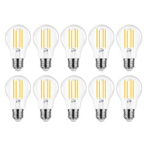 Modee E27 LED Lamp 8W - 1055lm - 2700K - Warm Wit - LED Filament Globe A60 - Vervangt 75W Halogeen Gloeilamp - 10 stuks