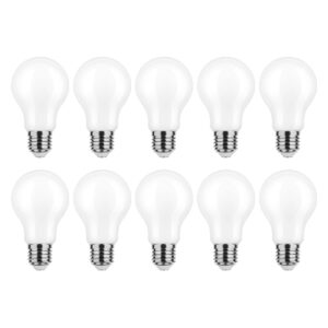 Modee E27 LED Lamp 8W - 1055lm - 2700K - Warm Wit - LED Filament Melkglas Globe A60 - Vervangt 75W Halogeen Gloeilamp - 10 stuks