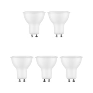 Modee GU10 LED Lamp 4.5W - 400lm - 6000K - Daglicht Wit - LED Spot - Vervangt 35W Halogeen Gloeilamp - 5 stuks