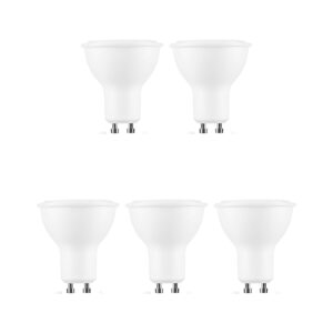 Modee GU10 LED Lamp 6W - 550lm - 6000K - Daglicht Wit - LED Spot - Vervangt 42W Halogeen Gloeilamp - 5 stuks