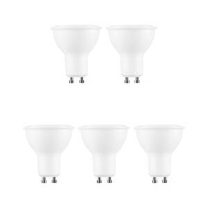 Modee GU10 LED Lamp Dimbaar 6W - 550lm - 6000K - Daglicht Wit - LED Spot - Vervangt 45W Halogeen Gloeilamp - 5 stuks