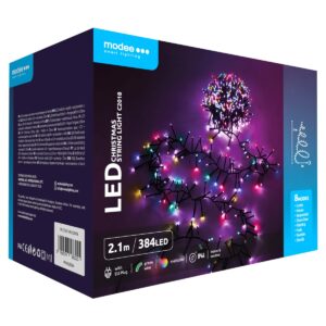 Modee Lichtsnoer Kerstdecoratie Kerstbomen 3 Meter - Kerstverlichting voor Buiten en Binnen - 110 LED Lampjes - 8 Lichtstanden - IP44 - 2700K - Warm Wit Licht - 3 stuks