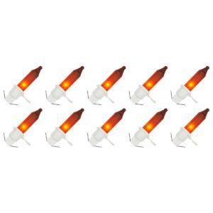 OE Lightning Reserve Kerstlampjes - 10 stuks - Witte Insteek Fitting - 2.5V/0.425W - Rood Licht