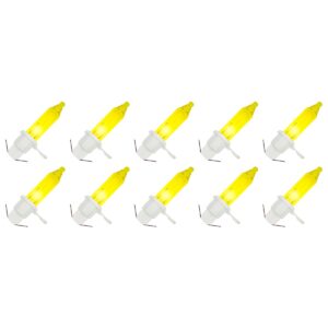 OE Lightning Reserve Kerstlampjes - 10 stuks - Witte Insteek Fitting - 2.5V/0.425W - Geel Licht