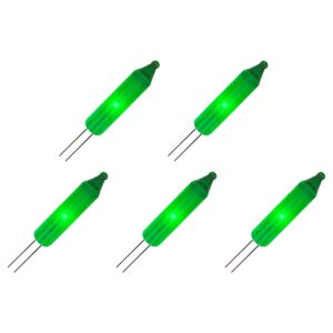 OE Lightning Reserve Kerstlampjes - 5 stuks - Zonder Fitting - 2.5V/0.425W - Groen Licht