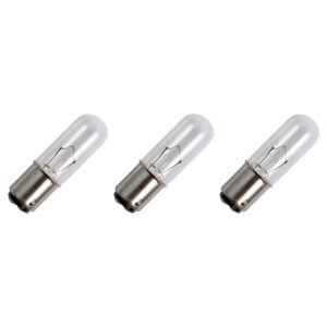 Signaallamp BA15D 6V 3W - 500 mAh - 3 stuks - T16 Gloeilamp Ø16mm - 54mm - 2500K - Dimbaar