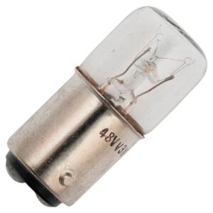 Signaallamp Ba15d 60V 3W - 50 mAh - Per stuk - T16 Gloeilamp Ø16mm - 35mm - 2500K - Dimbaar