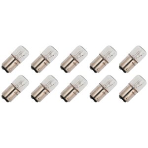 Signaallamp Ba15d 60V 3W - 50 mAh - 10 stuks - T16 Gloeilamp Ø16mm - 35mm - 2500K - Dimbaar
