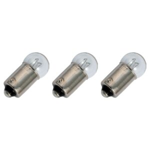 Signaallamp BA9S 6V 2.1W - 350 mAh - 3 stuks - G11 Gloeilamp Ø11mm - 24mm - 2500K - Dimbaar