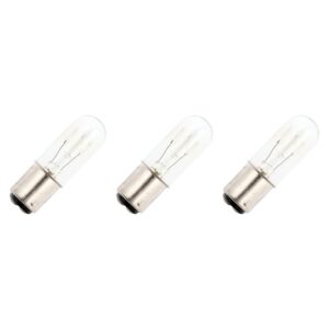 Signaallamp Ba15d 130V 5W - 38 mAh - 3 stuks - T16 Gloeilamp Ø16mm - 54mm - 2500K - Dimbaar