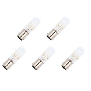 Signaallamp Ba15d 12V 5W - 416 mAh - 5 stuks - T16 Gloeilamp Ø16mm - 54mm - 2500K - Dimbaar