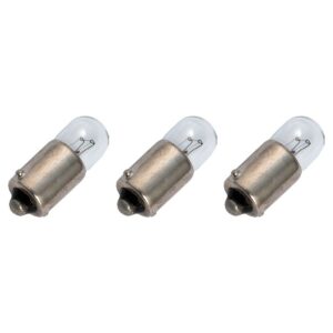 Signaallamp BA9S 6V 0.6W - 100 mAh - 3 stuks - T9 Gloeilamp Ø9mm - 23mm - 2500K - Dimbaar
