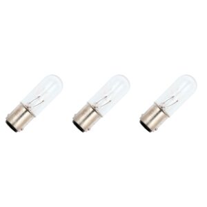 Signaallamp Ba15d 30V 7W - 233 mAh - 3 stuks - T16 Gloeilamp Ø16mm - 54mm - 2500K - Dimbaar