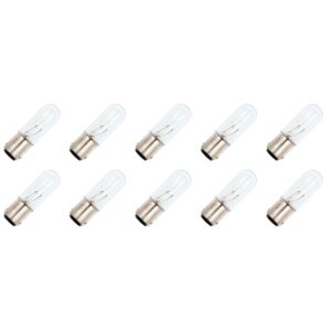 Signaallamp Ba15d 30V 7W - 233 mAh - 10 stuks - T16 Gloeilamp Ø16mm - 54mm - 2500K - Dimbaar