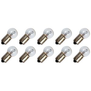Signaallamp Ba9s 12V 5W - 416 mAh - 10 stuks - G15 Gloeilamp Ø15mm - 29mm - 2500K - Dimbaar