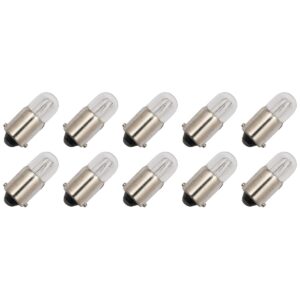 Signaallamp Ba9s 130V 2.6W - 20 mAh - 10 stuks - T9 Gloeilamp Ø9mm - 23mm - 2500K - Dimbaar