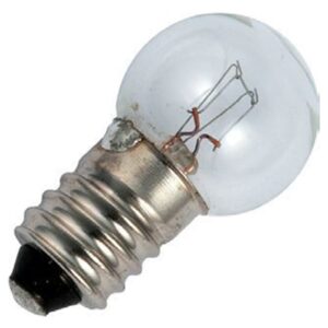 Signaallamp E10 6V 1.8W - 300 mAh - Per stuk - G15 Gloeilamp Ø15mm - 29mm - 2500K - Dimbaar