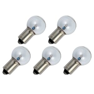 Signaallamp Ba9s 12V 4W - 333 mAh - 5 stuks - G17 Gloeilamp Ø17mm - 30mm - 2500K - Dimbaar
