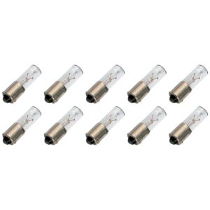 Signaallamp Ba9s 12V 2W - 166 mAh - 10 stuks - T8 Gloeilamp Ø8mm - 30mm - 2500K - Dimbaar