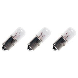 Signaallamp Ba9s 12V 3W - 250 mAh - 3 stuks - T10 Gloeilamp Ø10mm - 28mm - 2500K - Dimbaar