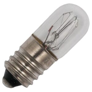 Signaallamp E10 130V 2.6W - 20 mAh - Per stuk - T10 Gloeilamp Ø10mm - 28mm - 2500K - Dimbaar