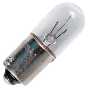 Signaallamp Ba9s 6.3V 1W - 158 mAh - Per stuk - T10 Gloeilamp Ø10mm - 28mm - 2500K - Dimbaar