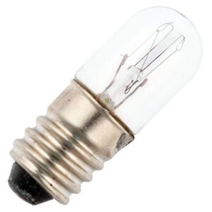 Signaallamp E10 130V 2.6W - 20 mAh - Per stuk - T10 Gloeilamp Ø10mm - 28mm - 2500K - Dimbaar