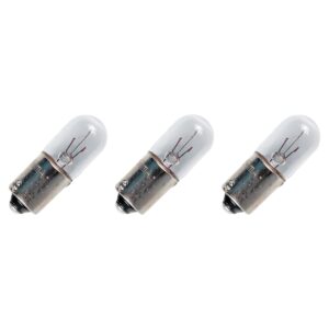 Signaallamp Ba9s 6.3V 1W - 158 mAh - 3 stuks - T10 Gloeilamp Ø10mm - 28mm - 2500K - Dimbaar