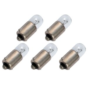 Signaallamp Ba9s 6.3V 1W - 158 mAh - 5 stuks - T9 Gloeilamp Ø9mm - 23mm - 2500K - Dimbaar