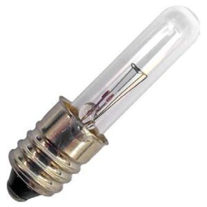 Signaallamp E10 60V 3.6W - 60 mAh - Per stuk - T6.6 Gloeilamp Ø6.6mm - 35mm - 2500K - Dimbaar