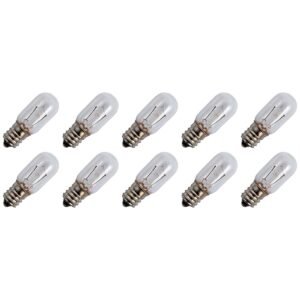 Signaallamp E12 6V 5W - 833 mAh - 10 stuks - T16 Gloeilamp Ø16mm - 45mm - 2500K - Dimbaar