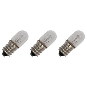 Signaallamp E12 230V 5W - 22 mAh - 3 stuks - T13 Gloeilamp Ø13mm - 33mm - 2500K - Dimbaar