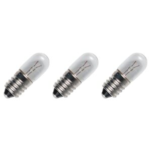 Signaallamp E10 6.3V 2.8W - 444 mAh - 3 stuks - T10 Gloeilamp Ø10mm - 28mm - 2500K - Dimbaar